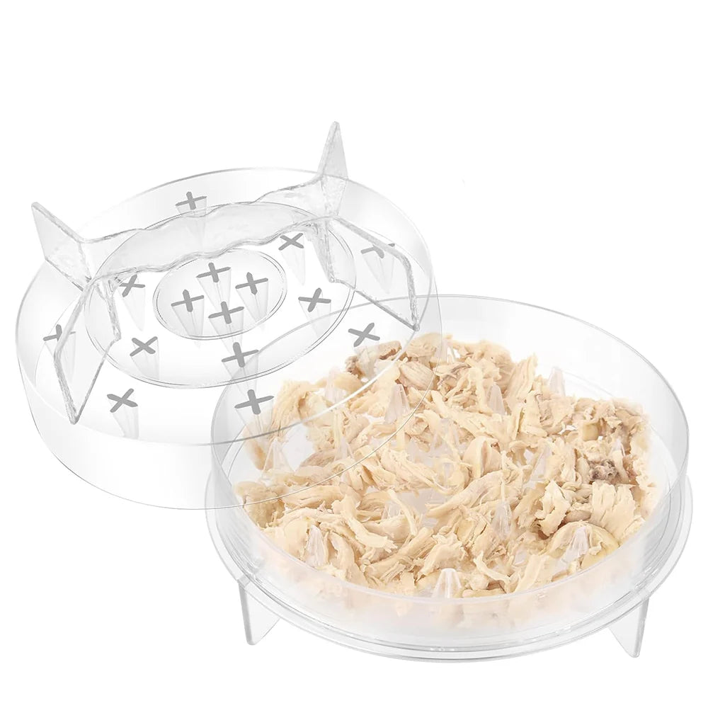 Transparent Chicken & Meat Shredder – Easy Twist Shredding Tool